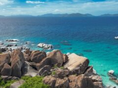 Majestic boulders at Baths National Park on Virgin Gorda